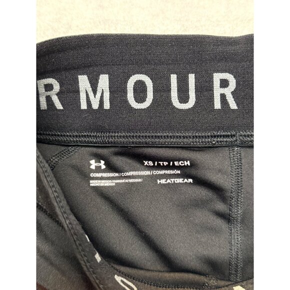 Under Armour Black HeatGear Compression Activewear Shorts Size XS - Picture 3 of 8